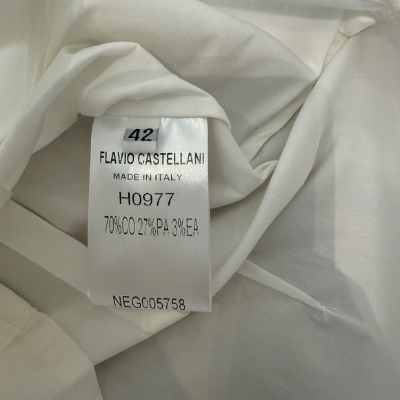 FLAVIO CASTELLANI BLOUSE SIZE 42 ITALIAN DESIGNER - Picture 9 of 10